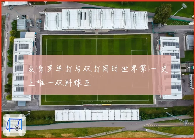麦肯罗单打与双打同时世界第一 史上唯一双料球王